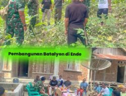 Disambut Antusias Warga, Dandim 1602/Ende Tinjau Lokasi Pembangunan Batalyon di Ende