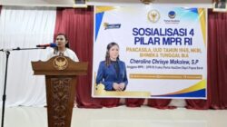 Dari Sosialisasi ke Aksi Nyata: Cheroline Kuatkan Empat Pilar, Warga Terima Sembako