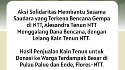 Dari Tenun untuk Kemanusiaan, Santi Leda Gama Lelang Busana Bantu Korban Gempa Flores
