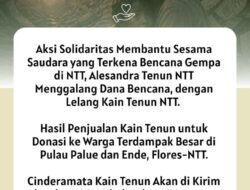 Dari Tenun untuk Kemanusiaan, Santi Leda Gama Lelang Busana Bantu Korban Gempa Flores